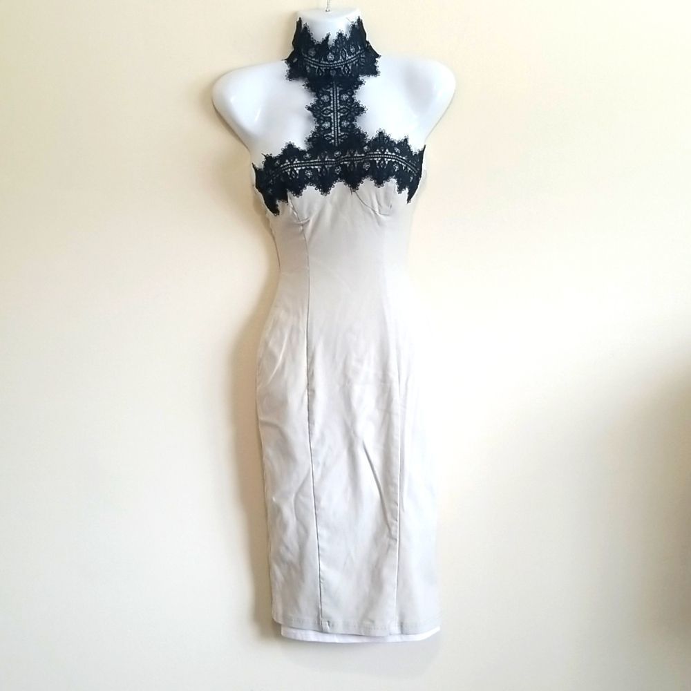 Rare London Tan Dress sz 2